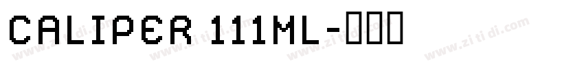 CALIPER 111ML字体转换